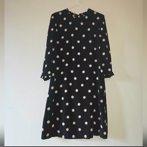 Kate Spade Black/Cream Polka Dot Dress